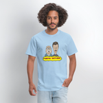 Beetus & Butthead Mashup Parody Diabetes Unisex Adult T-Shirt - powder blue