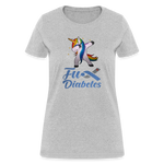 Ladies Fu** Diabetes Humor Premium Women's T-Shirt - heather gray