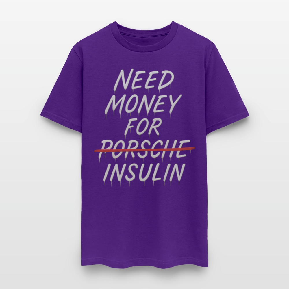 Need Money For Porsche / Insulin Parody Unisex T-Shirt - purple