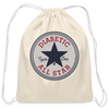 Diabetic Type One All Star Diabetic Supplies Storage Cotton Drawstring Bag - natural