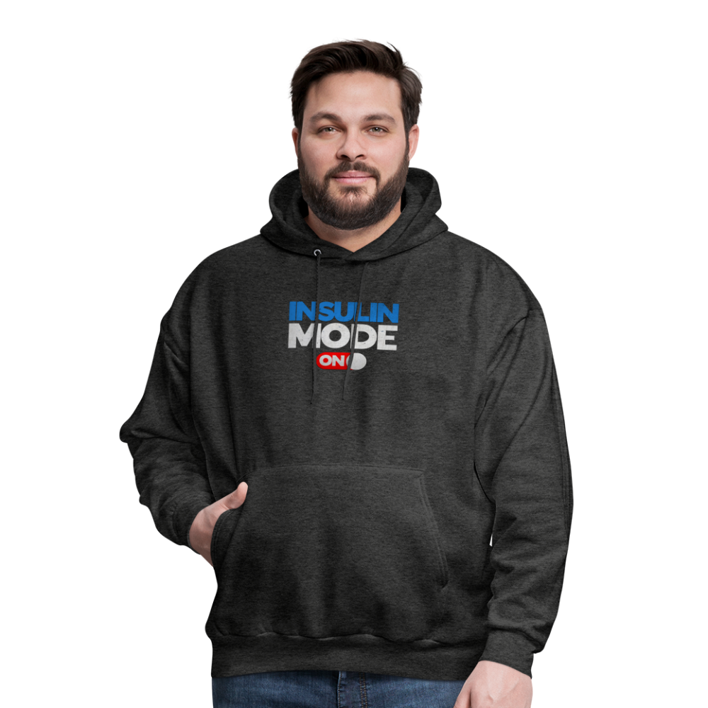 Insulin Mode On Gamers Adult Parody Premium Unisex Hoodie - charcoal grey