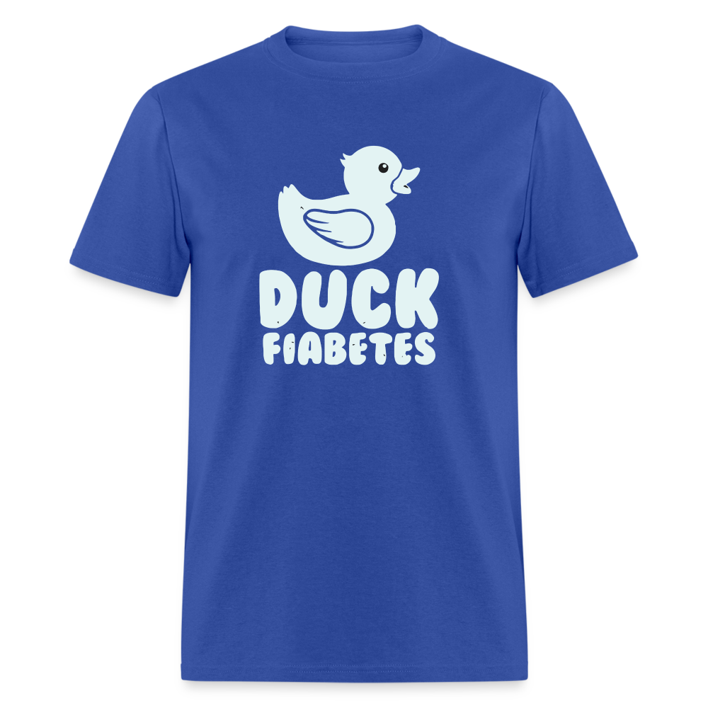 Duck Fiabetes Funny Diabetic Humor Unisex Softyle T-Shirt - royal blue