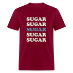 Hey Sugar Sugar Diabetes Awareness Adult Unisex T-Shirt - burgundy