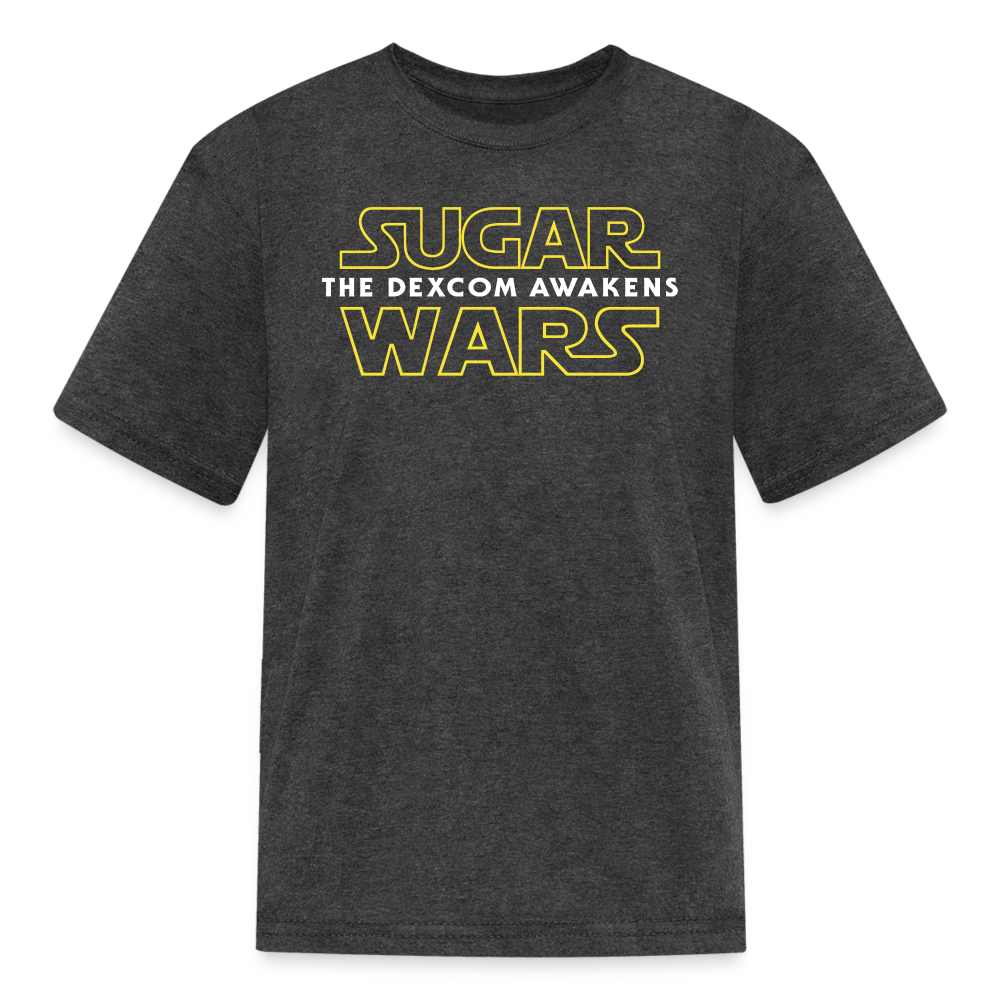 Sugar Wars "The Dexcom Awakens" (2021) Kids & Youth T-Shirt - heather black