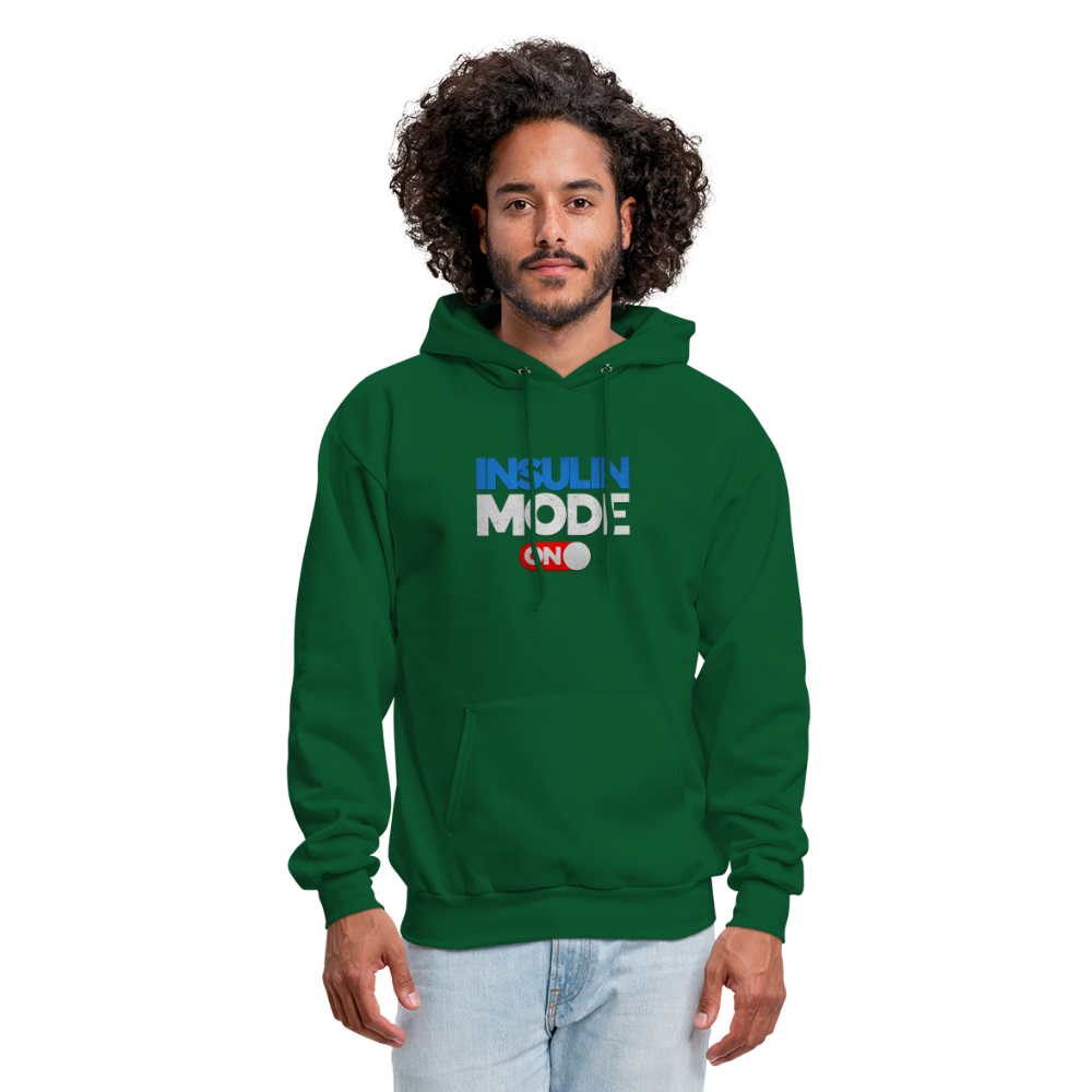 Insulin Mode On Gamers Adult Parody Premium Unisex Hoodie - forest green