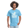 Duck Fiabetes Funny Diabetic Humor Unisex Softyle T-Shirt - aquatic blue