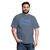 Fu*K Diabetes Blue Ribbon Diabetic Awareness Unisex T-Shirt - denim