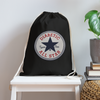 Diabetic Type One All Star Diabetic Supplies Storage Cotton Drawstring Bag - black