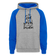 heather grey/royal