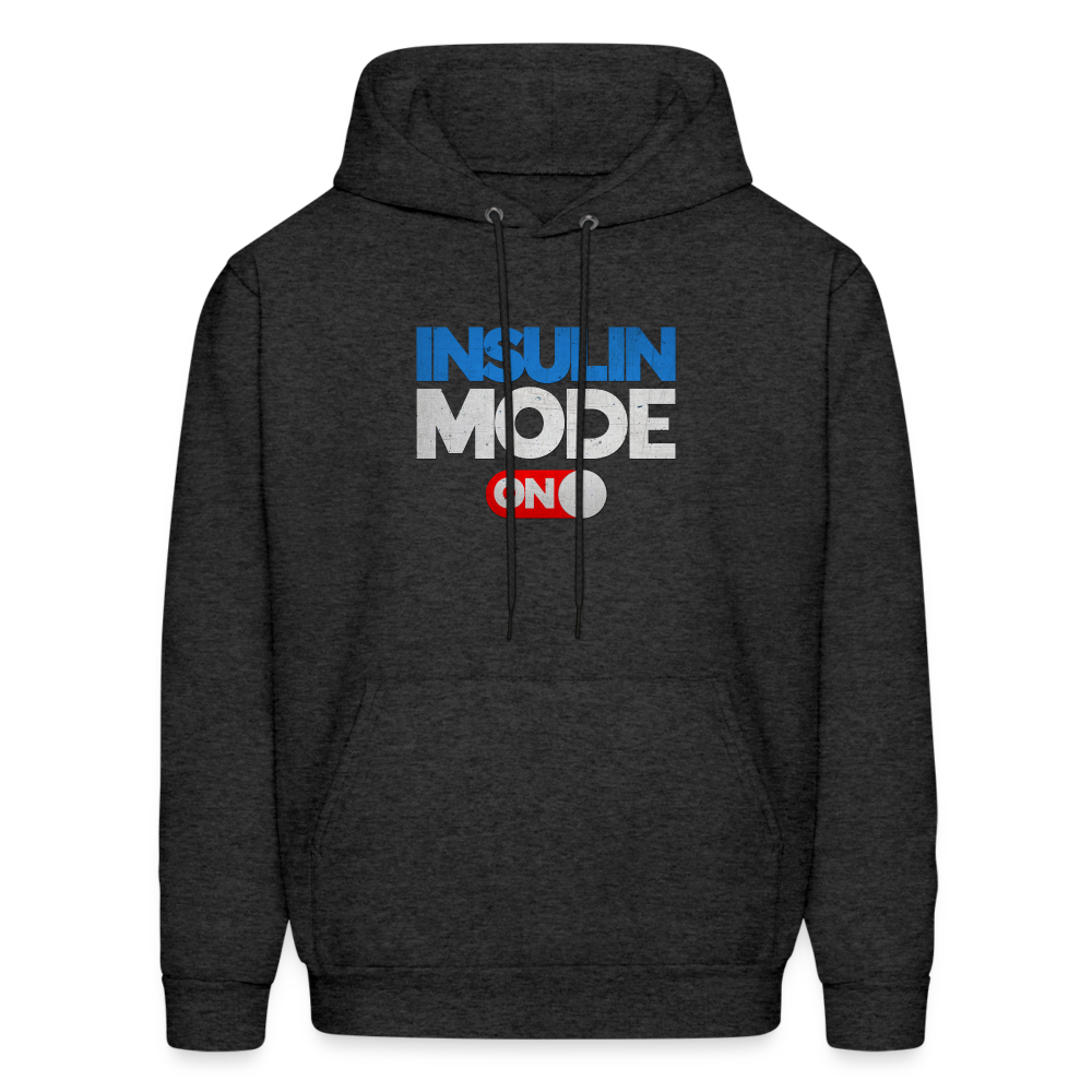 Insulin Mode On Gamers Adult Parody Premium Unisex Hoodie - charcoal grey