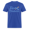 Fu*K Diabetes Blue Ribbon Diabetic Awareness Unisex T-Shirt - royal blue