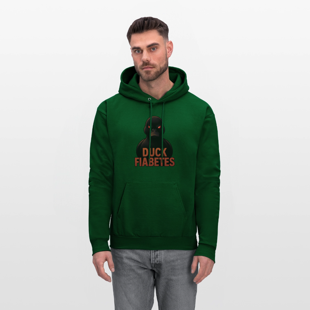 Duck Fiabetes Adult Unisex Comfort Hoodie - forest green