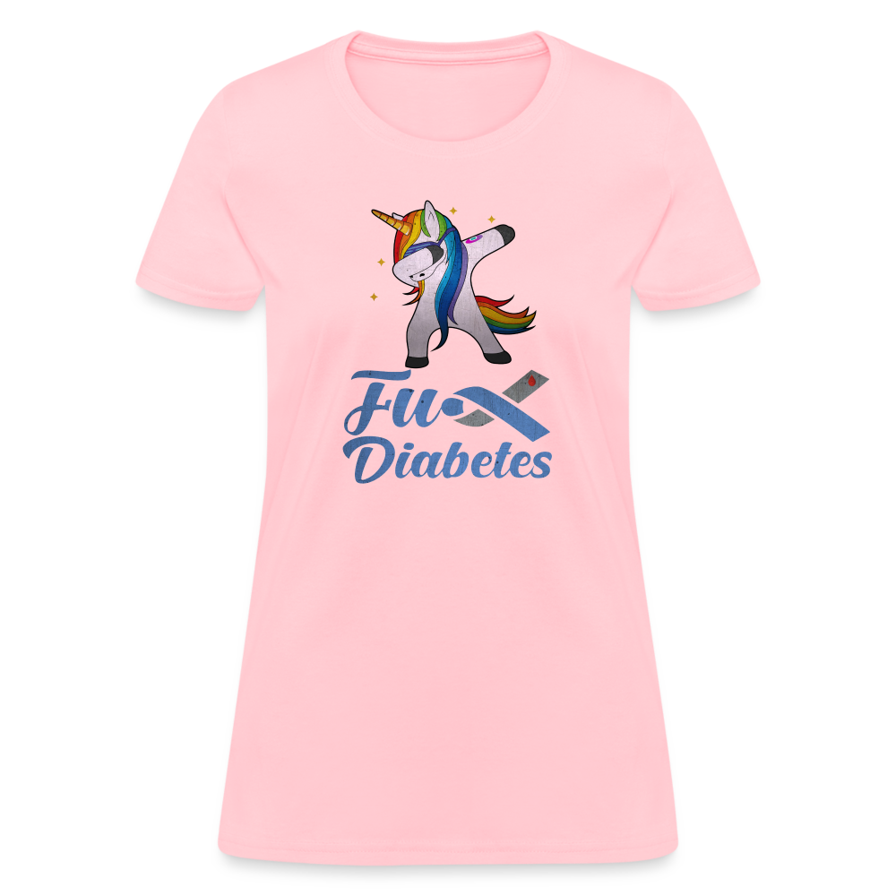 Ladies Fu** Diabetes Humor Premium Women's T-Shirt - pink