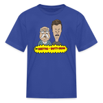 Beetus and Butthead kids diabetes humor T-shirt in royal blue