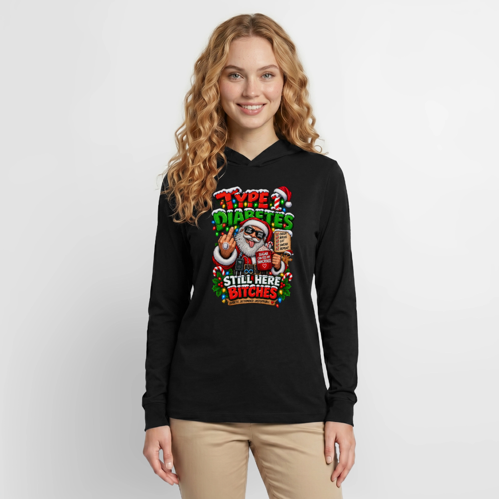 T1D Christmas Unisex Long Sleeve Hoodie Shirt - black