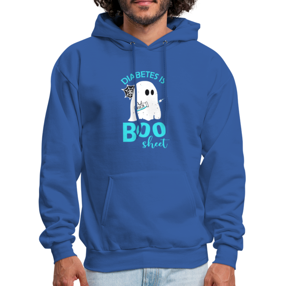 Diabetes Is Boo Sheet Humor Softstyle Unisex Hoodie - royal blue