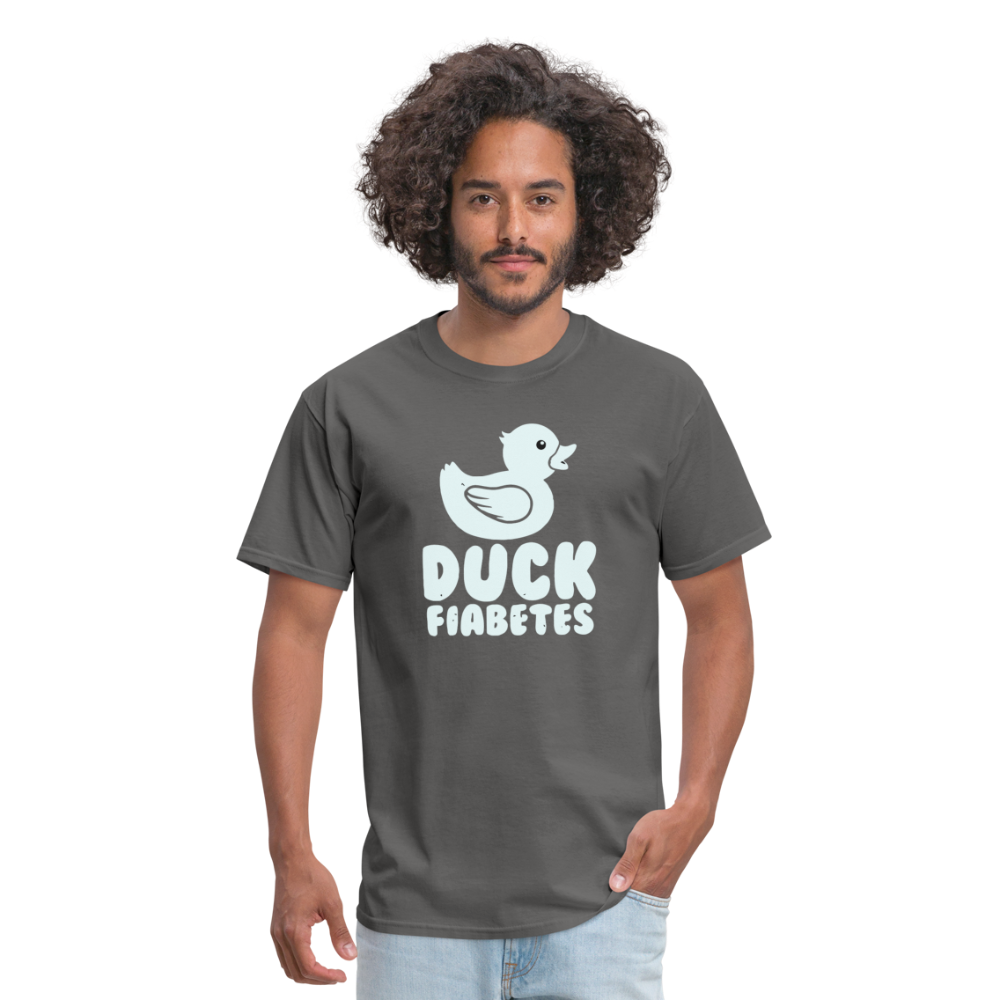 Duck Fiabetes Funny Diabetic Humor Unisex Softyle T-Shirt - charcoal