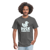 Duck Fiabetes Funny Diabetic Humor Unisex Softyle T-Shirt - charcoal