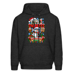 Type 1 Diabetes Ugly Christmas Men's Hoodie - charcoal grey
