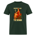 Droppin' Like The Bomb Diabetic Humor Unisex Comfort T-Shirt - forest green