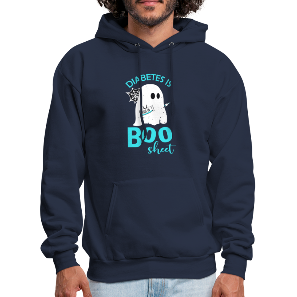 Diabetes Is Boo Sheet Humor Softstyle Unisex Hoodie - navy