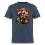 Type 1 Diabetes Bro Halloween Unisex Premium T-Shirt -  blue dusk