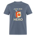 Juice Box Hero Diabetic Humor T1D Funny Unisex Softstyle Adult T-Shirt - denim