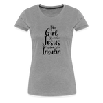 This Girl Runs On Jesus & Insulin Women’s Comfort T-Shirt - heather gray