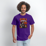 Type 1 Diabetes Bro Halloween Unisex Premium T-Shirt - purple