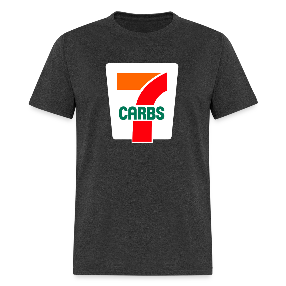 7 Carbs 7/11 Parody Humor Diabetes Unisex T-Shirt - heather black