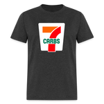 7 Carbs 7/11 Parody Humor Diabetes Unisex T-Shirt - heather black