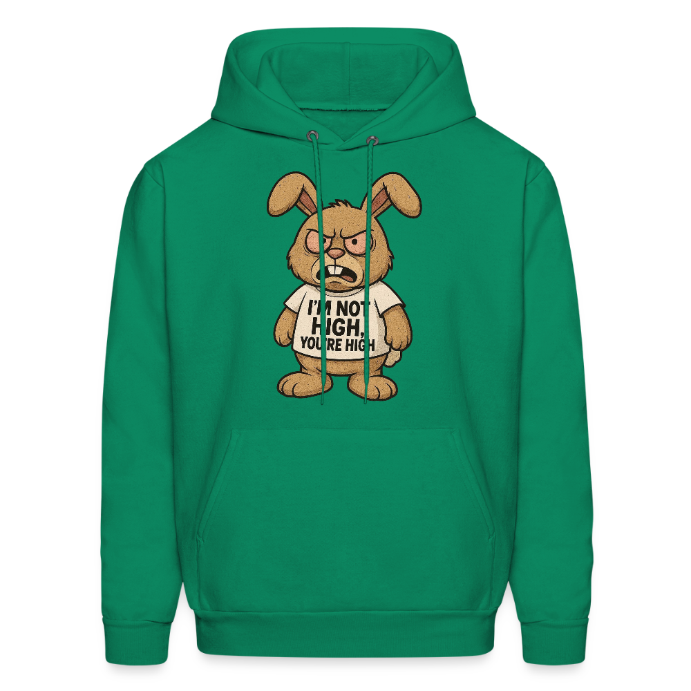 Im Not High, You're High Funny Unisex Adult Hoodie - kelly green