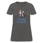 Ladies Fu** Diabetes Humor Premium Women's T-Shirt - charcoal
