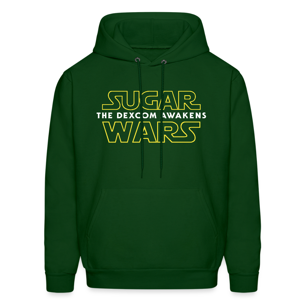 Sugar Wars "The Dexcom Awakens" Comfort Hoodie : Adult Unisex - forest green
