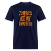 Zombies Ate My Pancreas Diabetic Humor Adult T-Shirt - navy