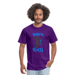 Diabetic Ninja Adult Premium Softstyle Unisex T-Shirt - purple