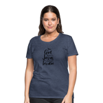 This Girl Runs On Jesus & Insulin Women’s Comfort T-Shirt - heather blue