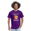 Juice Box Hero Diabetic Humor T1D Funny Unisex Softstyle Adult T-Shirt - purple