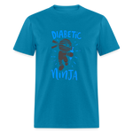 Diabetic Ninja Adult Premium Softstyle Unisex T-Shirt - turquoise
