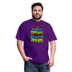 Human Costume Diabetic Zombie T-Shirt Halloween Humor : Unisex Tee Shirt - purple