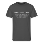 Funny Type 1 Humor Parody Shirt Unisex 50/50 Adult T-Shirt - charcoal