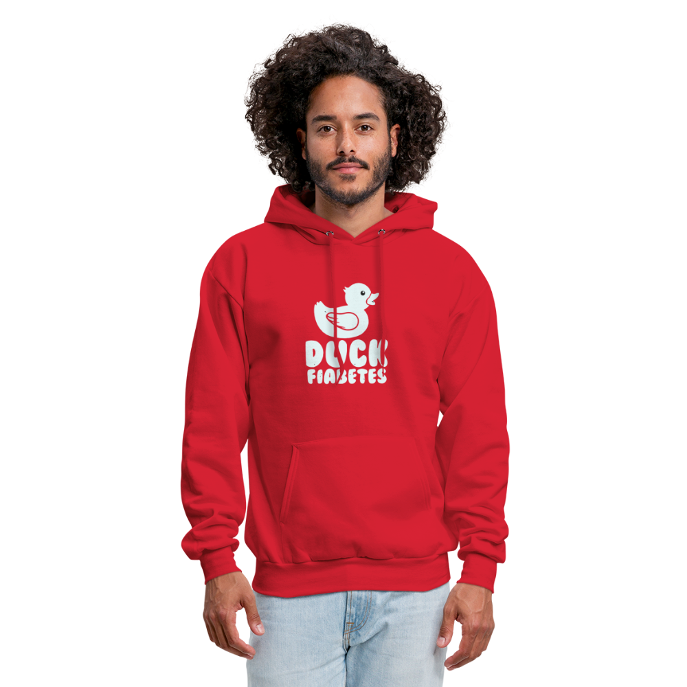 Duck Fiabetes Diabetic Humor Unisex Premium Comfort Hoodie - red