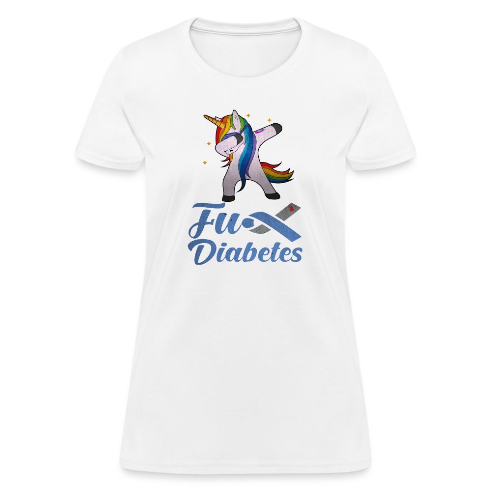 Ladies Fu** Diabetes Humor Premium Women's T-Shirt - white