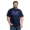 Fu*K Diabetes Blue Ribbon Diabetic Awareness Unisex T-Shirt - navy