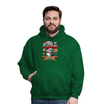 Type 1 Diabetes Ugly Christmas Men's Hoodie - forest green