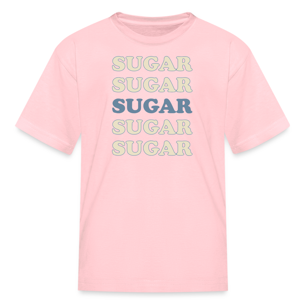 Hey Sugar Sugar Type 1 diabetes humor kids T-shirt in pink