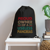 Proud Owner Of A Useless Pancreas Cotton Drawstring Bag - black