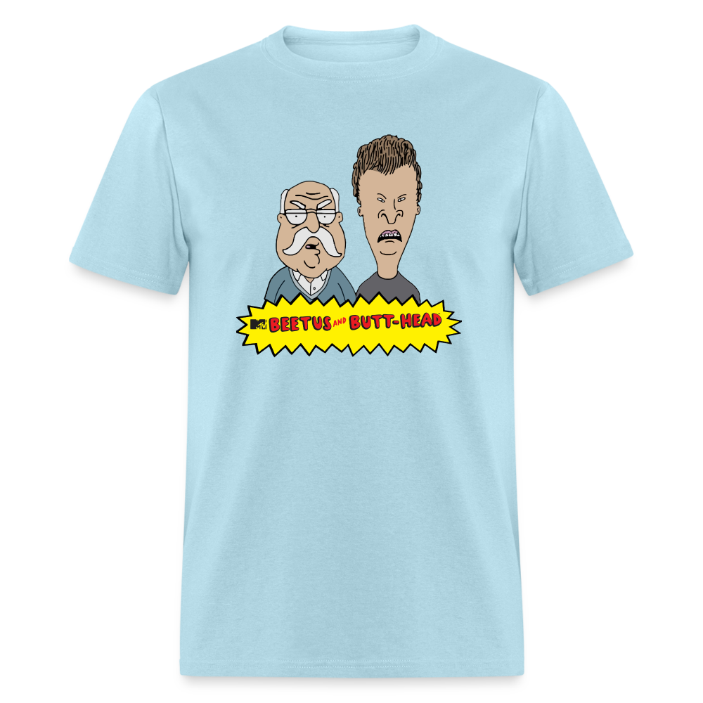 Beetus & Butthead Mashup Parody Diabetes Unisex Adult T-Shirt - powder blue