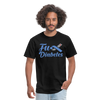 Fu*K Diabetes Blue Ribbon Diabetic Awareness Unisex T-Shirt - black