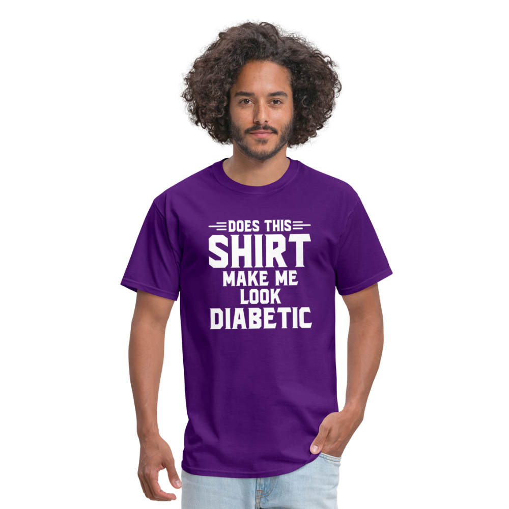 Does This Shirt Make Me Look Diabetic Unisex Classic T-Shirt - purple